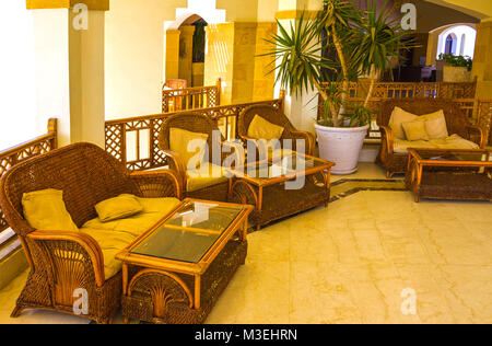 Sharm El Sheikh, Ägypten - September 27, 2017: Der lobbi im Grand Hotel Sharm El Sheikh 5. Stockfoto