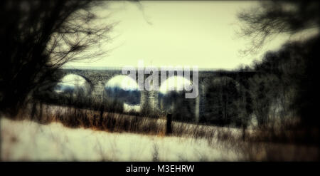 Viadukt von Aachen im Jahr 2015 getroffen Stockfoto