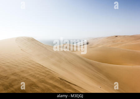 Sandwich Harbour, wo die Wüste den Ozean trifft, Namibia, Afrika Stockfoto