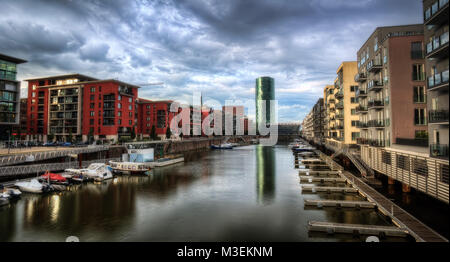 Frankfurt am Hafenbecken Westhafen in 2012 Stockfoto