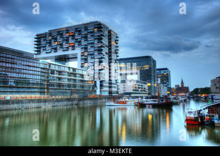 Kölner Rheinauhafen, Deutschland in 2013 getroffen Stockfoto