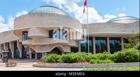Gatineau, Quebec/Kanada - 28. Juni 2010: Das Kanadische Museum der Zivilisation ist Kanadas nationale Museum der menschlichen Geschichte Stockfoto