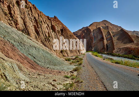 Berglandschaft in Vallée des Roses oder Rose Valley, El-Kel Âa M'Gouna, Marokko, Afrika Stockfoto