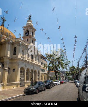Nossa Senhora Achiropita Kirche Bixiga Nachbarschaft - Sao Paulo, Brasilien Stockfoto