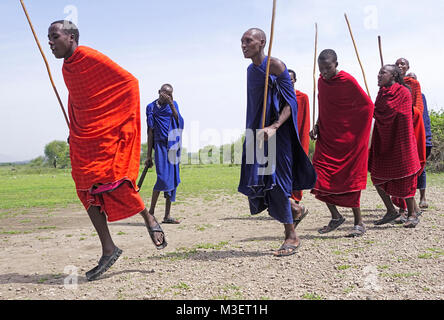 Maasai ethnischen Stamm, Tansania Stockfoto