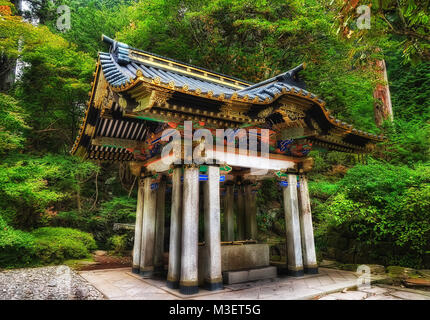 Taiyu-in Tempel Nikko im Jahr 2015 getroffen Stockfoto