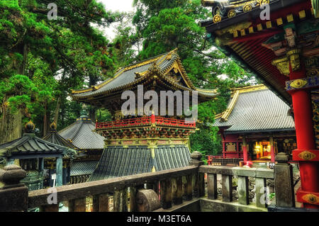 Taiyu-in Tempel Nikko im Jahr 2015 getroffen Stockfoto