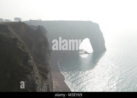 Etretat in Normandie Region im Nordwesten Frankreichs. Stockfoto