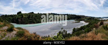 Banken Halbinsel Christchurch Neuseeland im Jahr 2015 getroffen Stockfoto