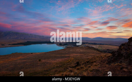 Mt John Observatory Lake Tekapo Neuseeland im Jahr 2015 getroffen Stockfoto