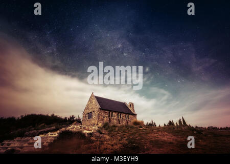 Kirche des Guten Hirten, Taupo, Neuseeland im Jahr 2015 getroffen Stockfoto