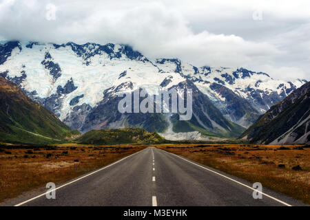 Hooker Valley Neuseeland im Jahr 2015 getroffen Stockfoto