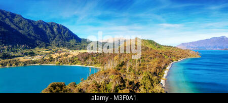 Lake Wakatipu Queenstown Neuseeland im Jahr 2015 getroffen Stockfoto