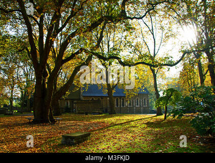 St. Pancras Old Church Gärten Stockfoto