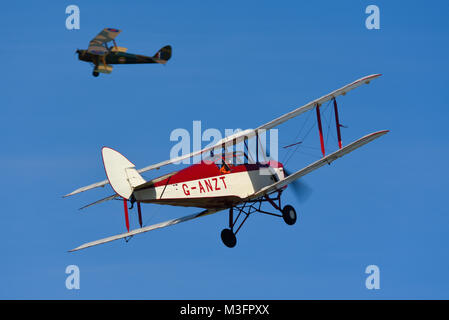 Kapitän Neville's Flying Circus Anzeige an der kleinen Gransden Kinder in Not Airshow Stockfoto