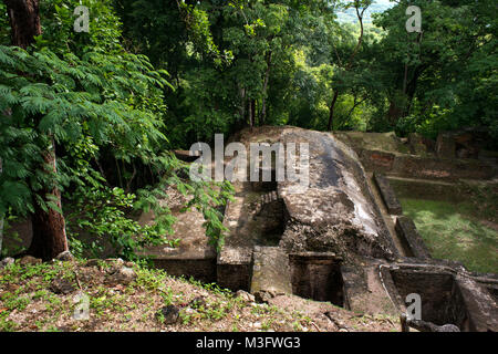 Cahal Pech Maya Ruinen, in der Nähe von San Ignacio, Cayo, Belize, Central America West Stockfoto