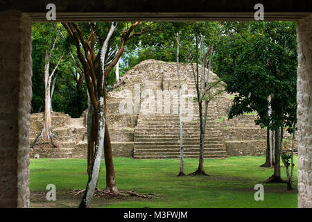 Cahal Pech Maya Ruinen, in der Nähe von San Ignacio, Cayo, Belize, Central America West Stockfoto