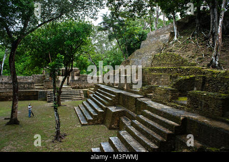 Cahal Pech Maya Ruinen, in der Nähe von San Ignacio, Cayo, Belize, Central America West Stockfoto