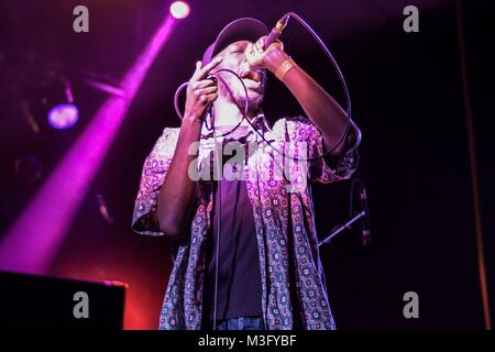 MC Nelson - Unsichtbare Wind Factory Liverpool - 09/02/2018 Stockfoto