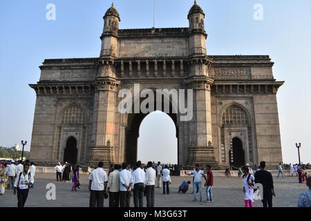 Klasse in der Nähe von Tor weg, Indien. Stockfoto