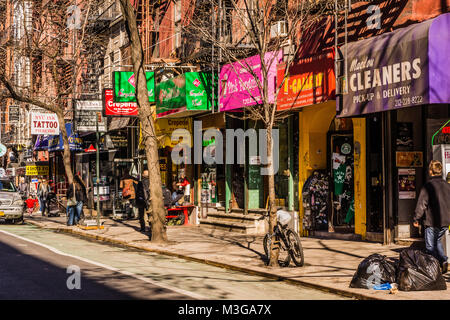 MacDougal Street Greenwich Village in Manhattan New York, New York, USA Stockfoto