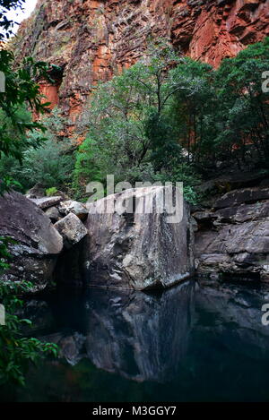 Herrliche Emma Gorge, El Questro Wilderness Park, der Gibb River Road in der Nähe von Kununurra in Westaustralien Stockfoto