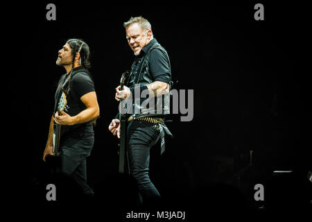 Turin, Italien. 10. Februar, 2018. Metallica live an Pala Alpitour © Roberto Finizio / alamy Leben Nachrichten Stockfoto