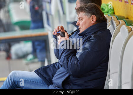 St. Gallen, Schweiz. 11. Februar 2018. Ancillo Canepa während der Raiffeisen Super League Spiel FC St. Gallen 1879 vs FC Zürich. Credit: Rolf Simeon/Alamy leben Nachrichten Stockfoto