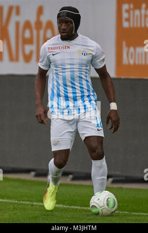 St. Gallen, Schweiz. 11. Februar 2018. Pa Modou während der Raiffeisen Super League Spiel FC St. Gallen 1879 vs FC Zürich. Credit: Rolf Simeon/Alamy leben Nachrichten Stockfoto