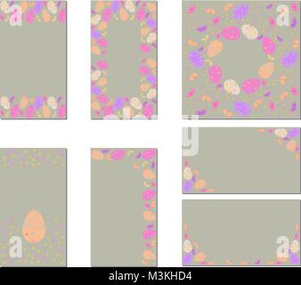 Satz von Blume Ornament Hochzeitskonzept. Kunst traditionelle, Zeitschrift, Buch, Poster, Abstract, Element. Vektor-Layout dekorative Grußkarte oder Einladung Design Ethnie Stock Vektor