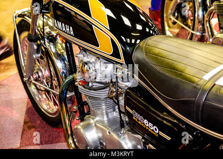 Motorräder an der 38th Carol Nash Bristol Classic Bike Show Yamaha XS 650 Stockfoto