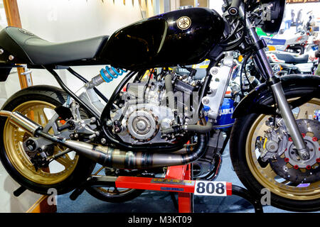 Motorräder an der 38th Carol Nash Bristol Classic Bike Show Stockfoto