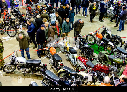 Motorräder an der 38th Carol Nash Bristol Classic Bike Show Stockfoto