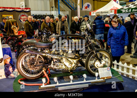 Motorräder an der 38th Carol Nash Bristol Classic Bike Show Stockfoto