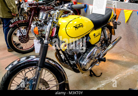 Motorräder an der 38th Carol Nash Bristol Classic Bike Show Norton comanndo 750 Stockfoto