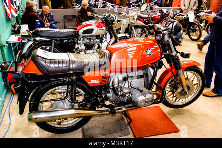 Motorräder an der 38th Carol Nash Bristol Classic Bike Show BMW R65 Stockfoto