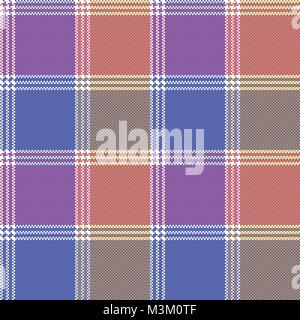 Farbe Mosaik plaid Pixel nahtlose Muster. Vector Illustration. Stock Vektor