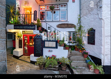 ST IVES, CORNWALL - 09. JUNI 2009: Hobblers Restaurant Stockfoto