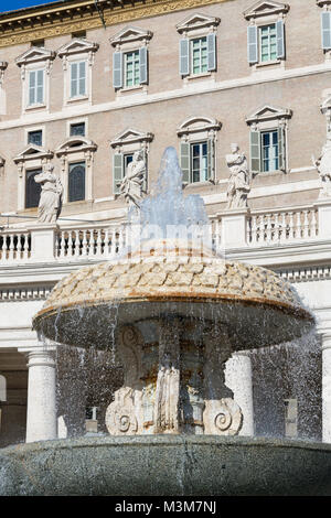 Details von Saint Peter's Square, Vatikan, Rom, Italien Stockfoto