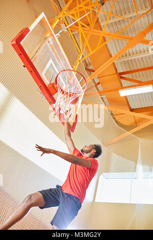 Basketball player, Slam Dunk Stockfoto