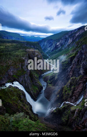 Norwegen Voringfossen 2017 getroffen Stockfoto