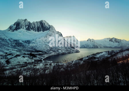 Tungeneset Senja Norwegen im Jahr 2016 getroffen Stockfoto