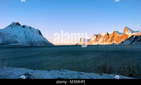 Tungeneset Senja Norwegen im Jahr 2016 getroffen Stockfoto