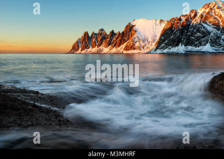 Tungeneset Senja Norwegen im Jahr 2016 getroffen Stockfoto