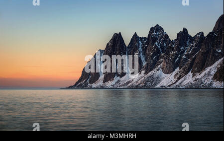 Tungeneset Senja Norwegen im Jahr 2016 getroffen Stockfoto