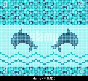 Abstrakten Grafischen square Farbe. Stock Vektor