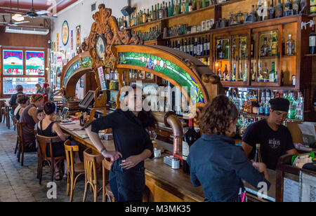 Bar "El Bund'. San Telmo, Buenos Aires, Argentinien Stockfoto