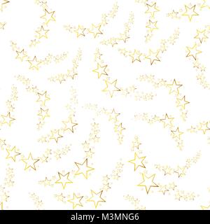 Falling Star nahtlose Muster Hintergrund. Business Flat Vector Illustration. Stars symbol Muster. Stock Vektor