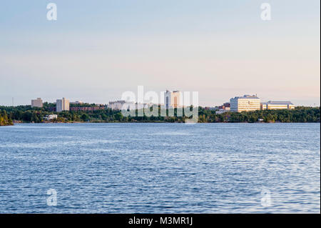 Ein Blick auf die Laurentian University von über See Ramsey Stockfoto