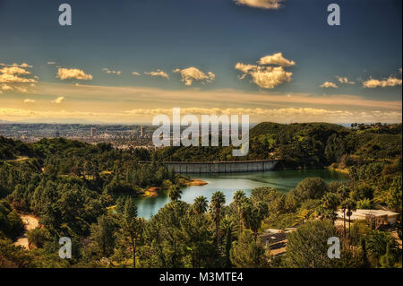 Los Angeles Stausee in 2015 getroffen Stockfoto